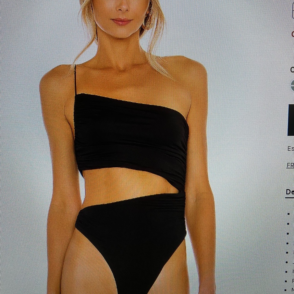 Never worn! Superdown Veronica cut out bodysuit (sold out on revolve)